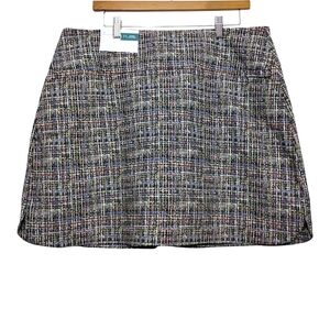 Lady Hagen Womens XL Golf Pull On Skort Tummy Control Pockets Geometric Multi